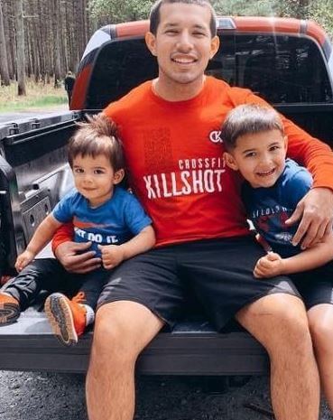 Javi with his two boys